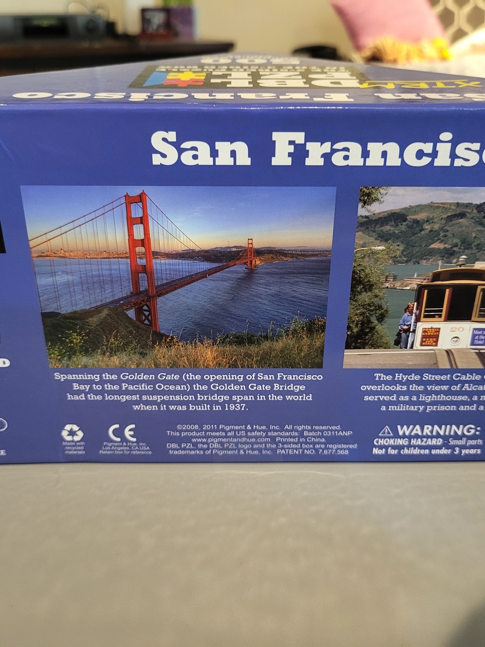San Francisco 500-Pc Double-Sided Puzzle Golden Gate